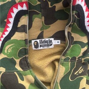 A Bathing Ape Camo Shark Hoodie
